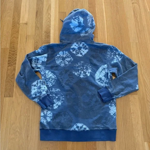 Volcom Blue Tie Dye Hoodie Sweatshirt Pullover Stone Logo Men's/Unisex Small - Picture 3 of 6